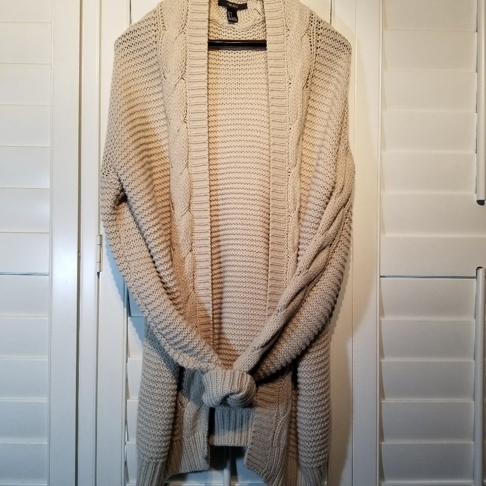 Forever 21 Women's Cardigan Cable Knit Cardigan